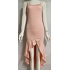 image:imageCHARTOU Womens Stretchy Spaghetti Straps High Slit Irregular Ruffled Bodycon Midi Long Mermaid DressPink