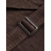 image:imageCHARTOU Women Oversized Corduroy Trench Coat Double Breasted Long Midi Jacket with BeltBrown