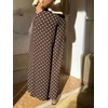 image:imageCHARTOU Women Polka Dot Palazzo Pants Summer Loose Wide Leg Pants Baggy Elastic High Waist Beach TrousersCoffee