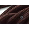 image:imageCHARTOU Women Cardigan Sweater Button Down Rolled Chunky Knit Slouchy Cardigan CoatBrown