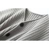 image:imageCHARTOU Women Cardigan Sweater Button Down Rolled Chunky Knit Slouchy Cardigan CoatGrey