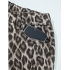 image:imageCHARTOU Women Leopard Wide Leg Jeans Baggy Elastic Waist Frayed Hem Denim Cheetah Print Pants with PocketsLeopard