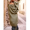 image:imageCHARTOU Women V Neck Off Shoulder Knit Sweater Fall Casual Heart Graphic Oversized Pullover Sweater JumpersGreen