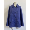 image:imageCHARTOU Womens Oversized Denim Jacket Boyfriend Cargo Jean Shacket Lapel Short Trench Coat with PocketsBlue