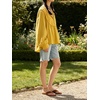 image:imageCHARTOU Women Babydoll Sweatshirt Top Oversized Long Sleeve Buttoned Ruffle PulloverYellow
