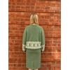 image:imageCHARTOU Women Oversized Chunky Fair Isle Knit Sweater Lantern Sleeve Jumper Loose PulloverGreen