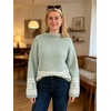 image:imageCHARTOU Women Oversized Chunky Fair Isle Knit Sweater Lantern Sleeve Jumper Loose PulloverMint