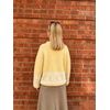 image:imageCHARTOU Women Oversized Chunky Fair Isle Knit Sweater Lantern Sleeve Jumper Loose PulloverYellow