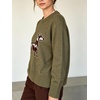 image:imageCHARTOU Women Y2k Knit Sweater Cute Graphic Oversized Pullover Crewneck Fall JumperGreen
