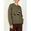image:imageCHARTOU Women Y2k Knit Sweater Cute Graphic Oversized Pullover Crewneck Fall JumperGreen