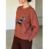 image:imageCHARTOU Women Y2k Knit Sweater Cute Graphic Oversized Pullover Crewneck Fall JumperRed