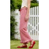 image:imageCHARTOU Women Gingham Pants Cotton Plaid Ruffle Hem Lounge Boxer Y2k Pj Bottoms Crop PantsRed