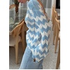 image:imageCHARTOU Women Stripes Knitted Pullover Sweater Oversized Crew Neck Backless Long Sleeve RIC Rac TopBlue