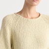 image:imageCHARTOU Women Summer Short Sleeve Sweater Crewneck Peplum Lightweight Knit TopsCream