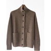 image:imageCHARTOU Women Button Down Cardigan Stand Collar Knit Coat Fall Oversized SweaterBrown