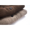 image:imageCHARTOU Women Button Down Cardigan Stand Collar Knit Coat Fall Oversized SweaterBrown