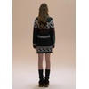 image:imageCHARTOU Women Cute Sweater Skirt Set 2 Piece Outfits Fall Fair Isle Crop Cardigan Stretch Pencil Mini SkirtDark Grey