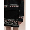 image:imageCHARTOU Women Cute Sweater Skirt Set 2 Piece Outfits Fall Fair Isle Crop Cardigan Stretch Pencil Mini SkirtDark Grey