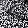 image:imageCHARTOU Women Puff 34 Sleeve Short Dress Summer Leopard Print Peter Pan Collar Mini Dress with BeltBlack