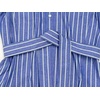 image:imageCHARTOU Women Striped Shirt Dress Button Down Cotton Linen Belted Flowy Long DressBlue
