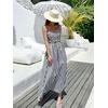 image:imageCHARTOU Womens 2026 Summer Striped Maxi Dress Sexy Spaghetti Strap Back Smocked Flowy Vacation Long DressBlack