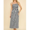 image:imageCHARTOU Womens 2026 Summer Striped Maxi Dress Sexy Spaghetti Strap Back Smocked Flowy Vacation Long DressBlack
