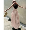 image:imageCHARTOU Womens 2026 Summer Striped Maxi Dress Sexy Spaghetti Strap Back Smocked Flowy Vacation Long DressBrown