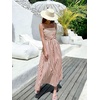 image:imageCHARTOU Womens 2026 Summer Striped Maxi Dress Sexy Spaghetti Strap Back Smocked Flowy Vacation Long DressBrown