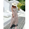 image:imageCHARTOU Womens 2026 Summer Striped Maxi Dress Sexy Spaghetti Strap Back Smocked Flowy Vacation Long DressCoffee