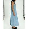 image:imageCHARTOU Polka Dot Denim Overalls Dress for Women Y2k Adjustable Strap Loose Maxi Long Jean DressBlue