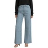 image:imageCHARTOU Womens High Waisted Wide Leg Jeans Stretchy Striped Denim Pants Baggy Pinstripe Pants with PocketsBlue