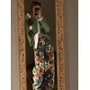 image:imageCHARTOU Women Argyle Sweater Cardigan Y2k Lace Patchwork Buttons Long Sleeve KnitwearGreen