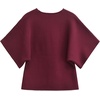 image:imageCHARTOU Women Fashion Summer Short Sleeve Knit Sweaters Vest Casual V Neck Button Down Crop Cardigan ClothesBurgundy
