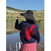 image:imageCHARTOU Women Long Sleeve Sweaters Pullover Fall Winter Crewneck Lobster Knit JumperNavy