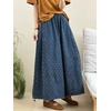 image:imageCHARTOU Women Polka Dot Baggy Jeans Cropped Denim Balloon Wide Leg Pants Drawstring Palazzo Jeans CulottesBlue