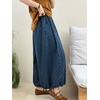 image:imageCHARTOU Women Polka Dot Baggy Jeans Cropped Denim Balloon Wide Leg Pants Drawstring Palazzo Jeans CulottesBlue