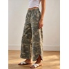 image:imageCHARTOU Women Y2k Wide Leg Jeans Elastic Waist Tulip Hem Casual Cropped Denim PantsCamo
