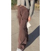 image:imageCHARTOU Womens Y2K Street Wear High Waist Straight Wide Leg Cargo Denim JeansCoffee