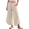 image:imageCHARTOU Women Y2k Wide Leg Jeans Elastic Waist Tulip Hem Casual Cropped Denim PantsBeige