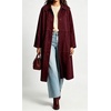 image:imageWomen Faux Suede Long Coat Lapel Button Down Casual Trench Jacket OvercoatBurgundy