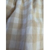image:imageCHARTOU Women Summer Wide Leg Capri Pants Gingham Plaid Culottes Elastic Waist Palazzo Pants with PocketsKhaki