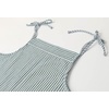 image:imageWomen Oversized Summer Casual Stripes Cargo Jumpsuit Wide Leg Bib Overall Striped Linen Pants Dungarees PocketGreen Stripe