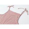 image:imageWomen Oversized Summer Casual Stripes Cargo Jumpsuit Wide Leg Bib Overall Striped Linen Pants Dungarees PocketRed Stripe