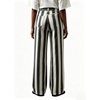 image:imageCHARTOU Women Loose Striped Jeans High Waisted Wide Leg Denim Pants with PocketsBlack