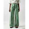 image:imageCHARTOU Women Loose Striped Jeans High Waisted Wide Leg Denim Pants with PocketsGreen
