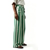 image:imageCHARTOU Women Loose Striped Jeans High Waisted Wide Leg Denim Pants with PocketsGreen