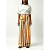 image:imageCHARTOU Women Loose Striped Jeans High Waisted Wide Leg Denim Pants with PocketsOrange Yellow