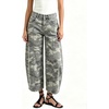 image:imageCHARTOU Women Y2k Barrel Jeans Loose High Rise Crop Wide Leg Seam Front Denim PantsGrey Camo