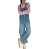 image:imageY2k Barrel Jeans Overalls Womens Boyfriend Denim Jumpsuit Cargo Patchwork Baggy Jeans Cropped PantsBlue