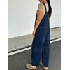 image:imageY2k Barrel Jeans Overalls Womens Boyfriend Denim Jumpsuit Cargo Patchwork Baggy Jeans Cropped PantsDark Blue